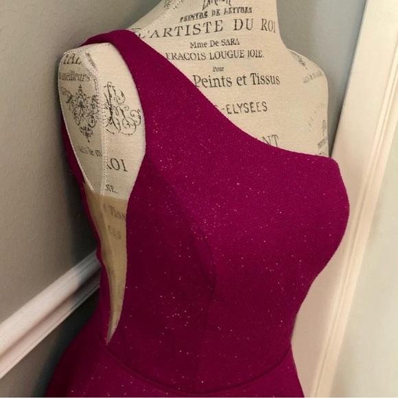 JOVANI SZ 8
FUCHSIA SHIMMER
ONE SHOULDER
FORMAL COCKTAIL
DRESS WITH POCKETS New - Picture 9 of 10